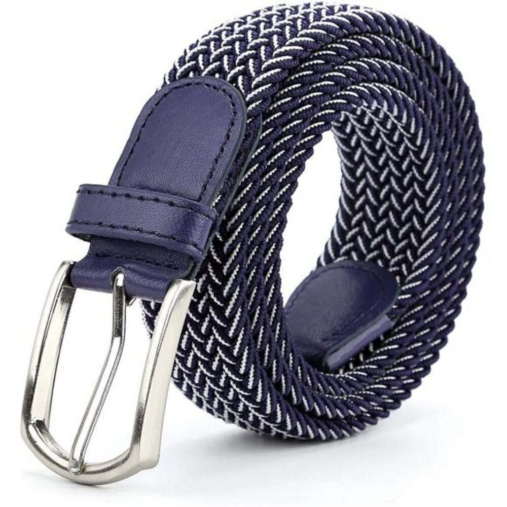 Braided Canvas Woven Elastic StretchBelts for Men/Women/Junior with Multicolored